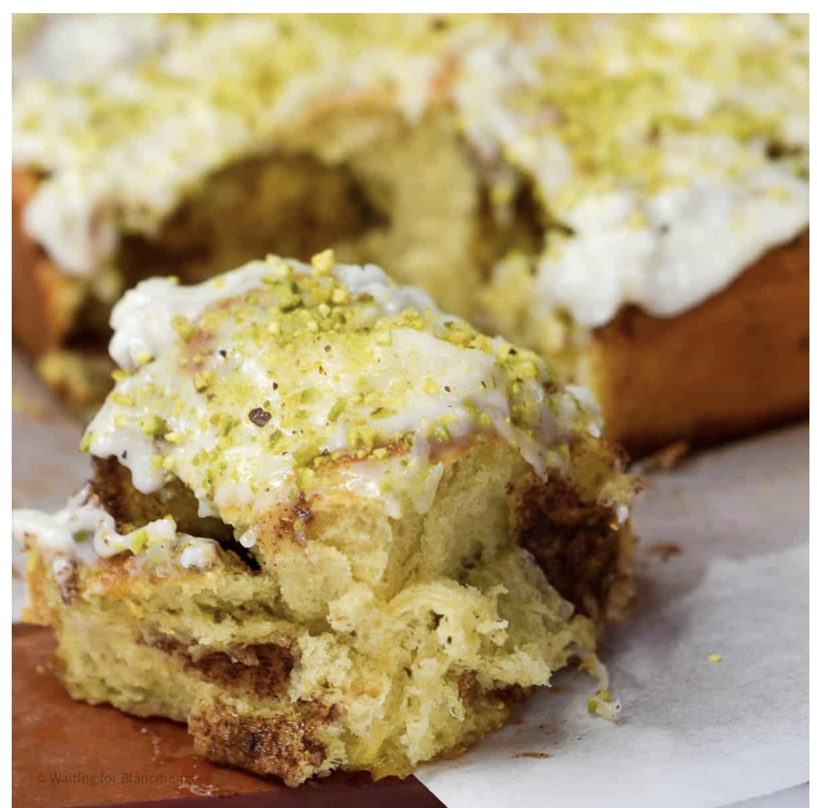 Pistachio Cinnamon Roll