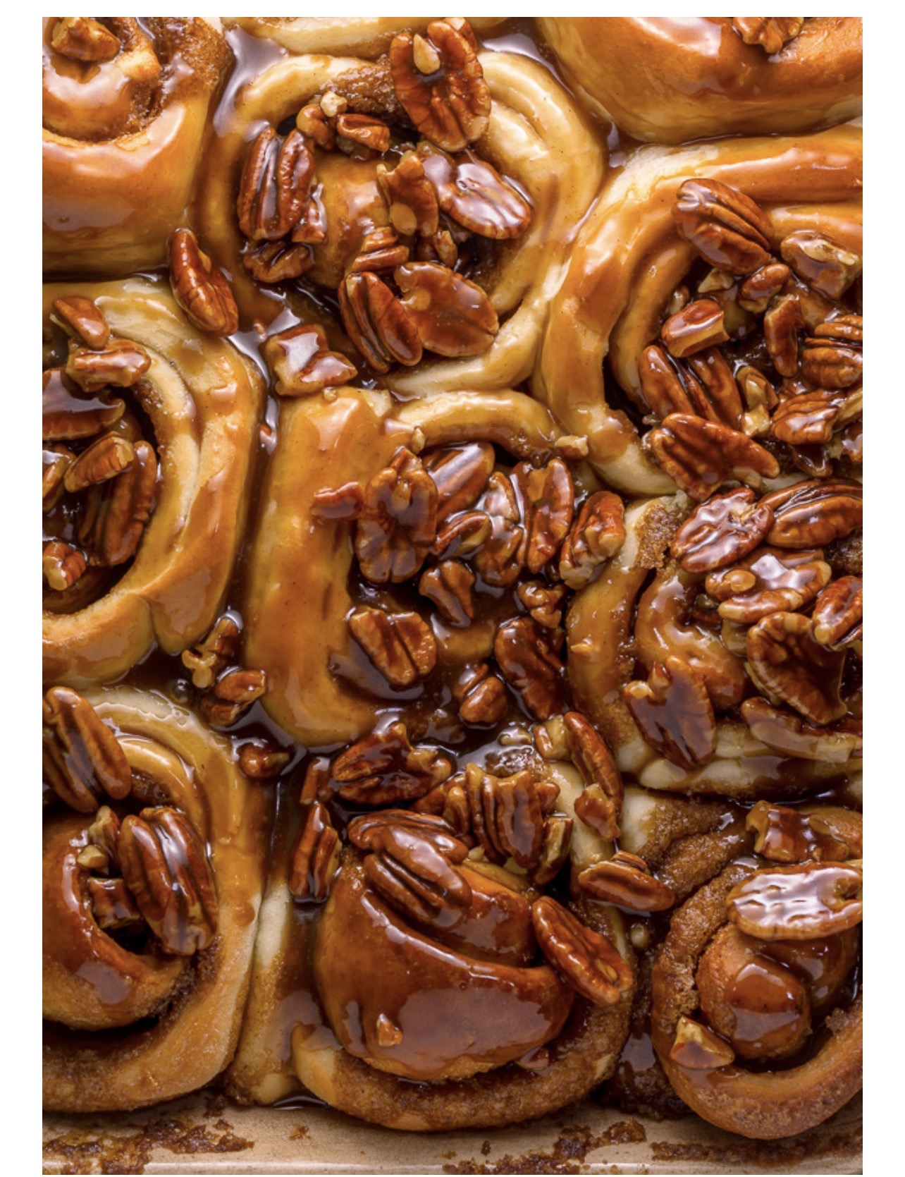 Sweet Sticky Pecan Cinnamon Roll